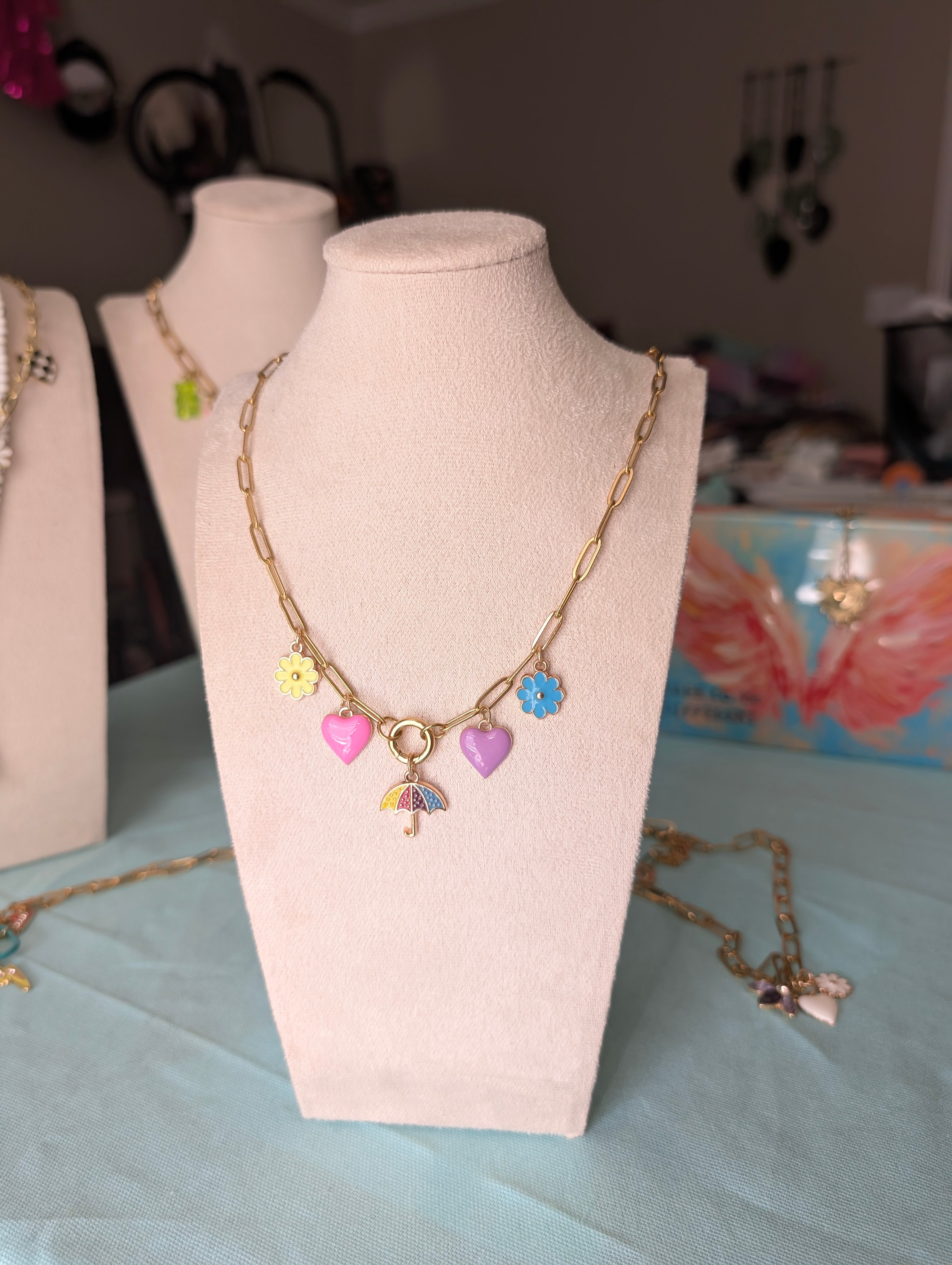 April Showers Charm Necklace